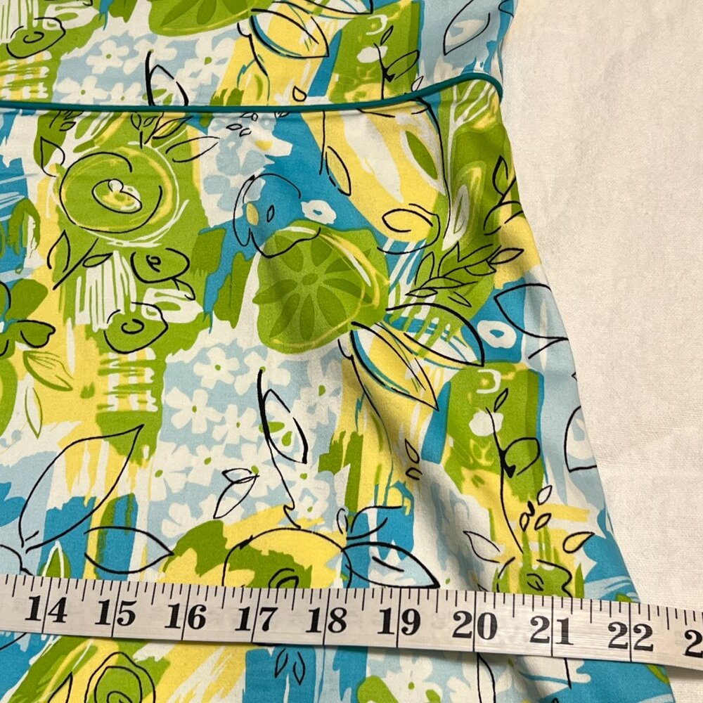 Amanda Smith Petite 14P Sleeveless Fit & Flare Dress Floral Abstract Print - Picture 6 of 7